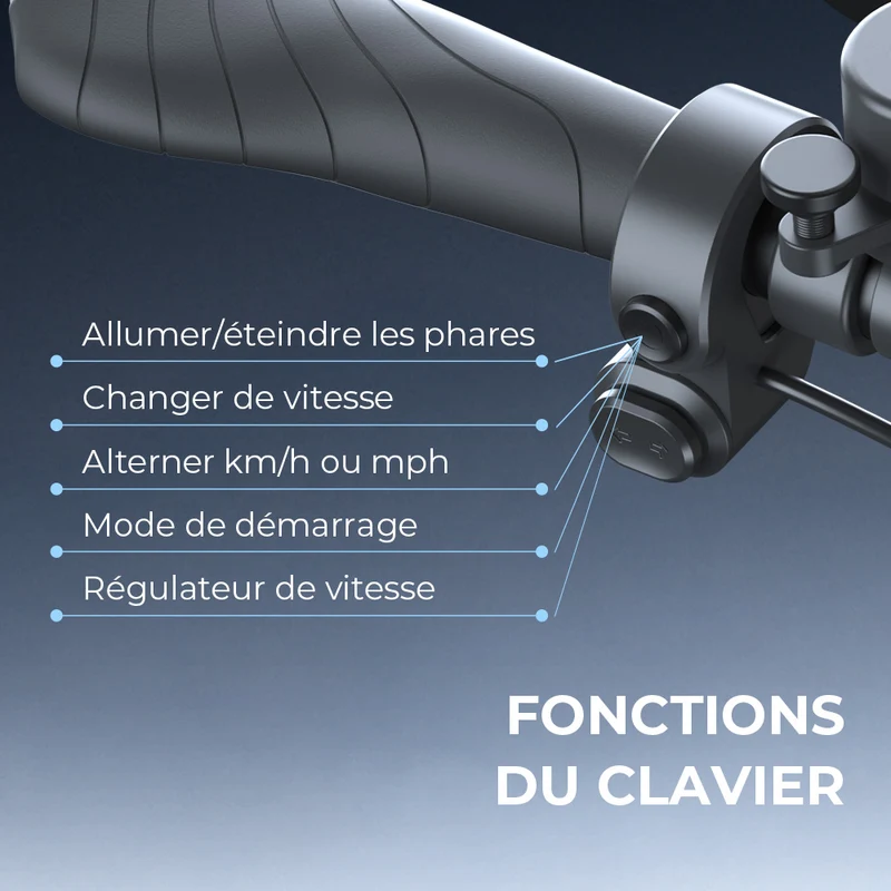 isinwheel® S-NOVA Pro Trottinette électrique tout-terrain 1000W