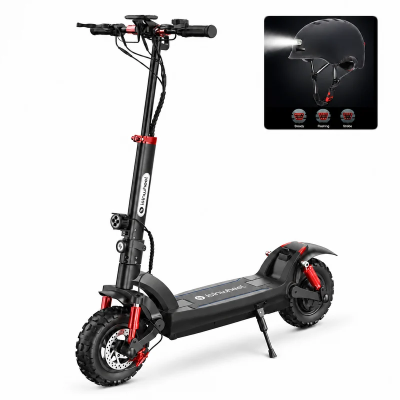 isinwheel® GT2/GT1 Trottinette électrique tout terrain 1200W pour adultes et adolescents