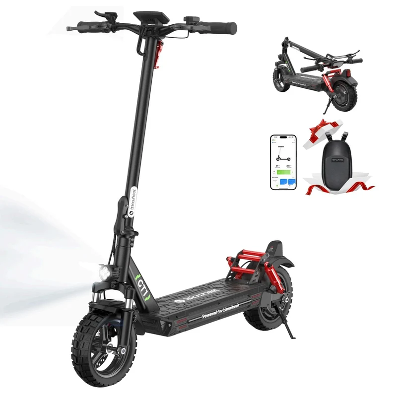 isinwheel® GT2/GT1 Trottinette électrique tout terrain 1200W pour adultes et adolescents
