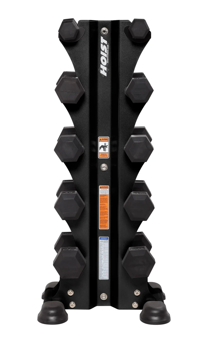 HOIST HF-5459-MB 5 Pair Vertical Dumbbell Rack