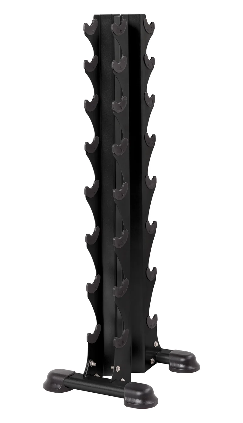HOIST HF-5460-MB 8 Pair Vertical Hex Dumbbell Rack