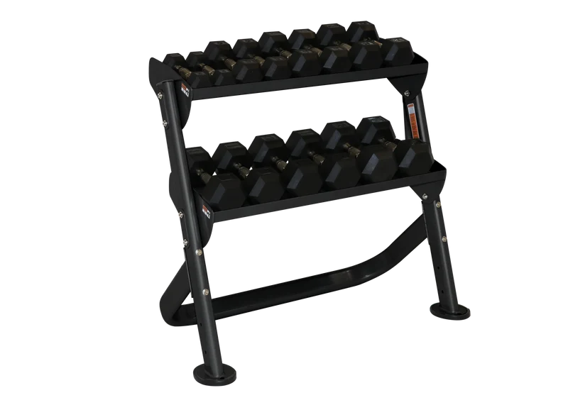 HOIST HF-5461-36-MB 36" Dumbbell Rack (2 Tier)