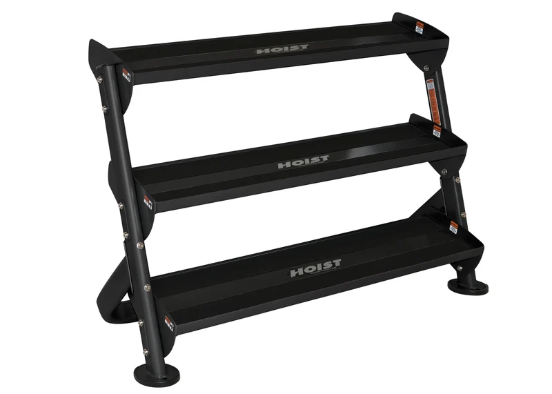 HOIST HF-5461-48-MB 48" Dumbbell Rack (With 3rd-Tier Option)