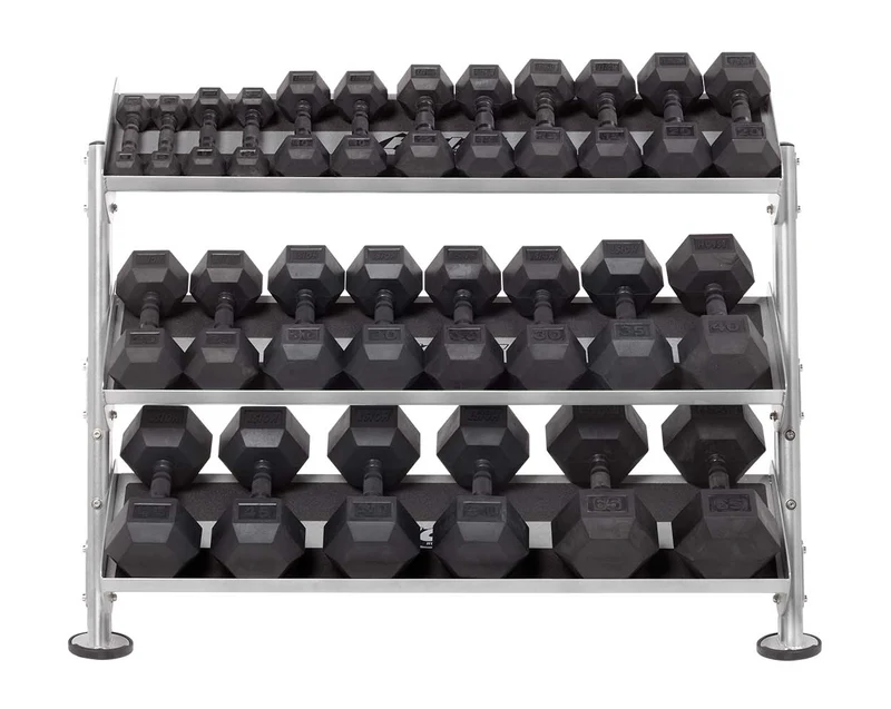 HOIST HF-5461-48-MB 48" Dumbbell Rack (With 3rd-Tier Option)