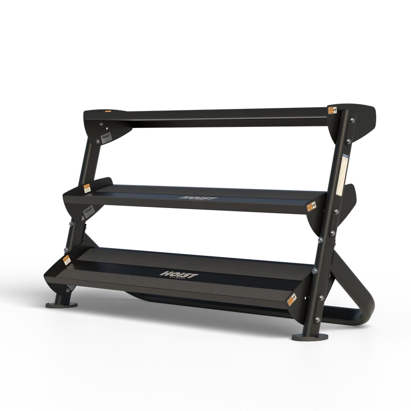 HOIST HF5461-60-MB 60" Dumbbell Rack (With 3rd-Tier Option)