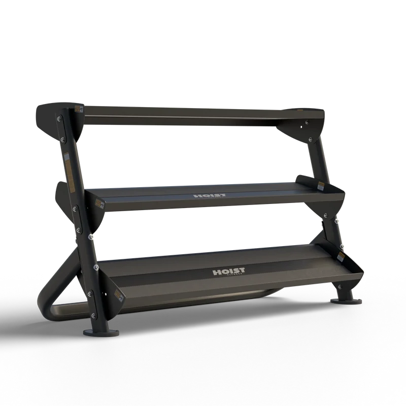 HOIST HF5461-60-MB 60" Dumbbell Rack (With 3rd-Tier Option)