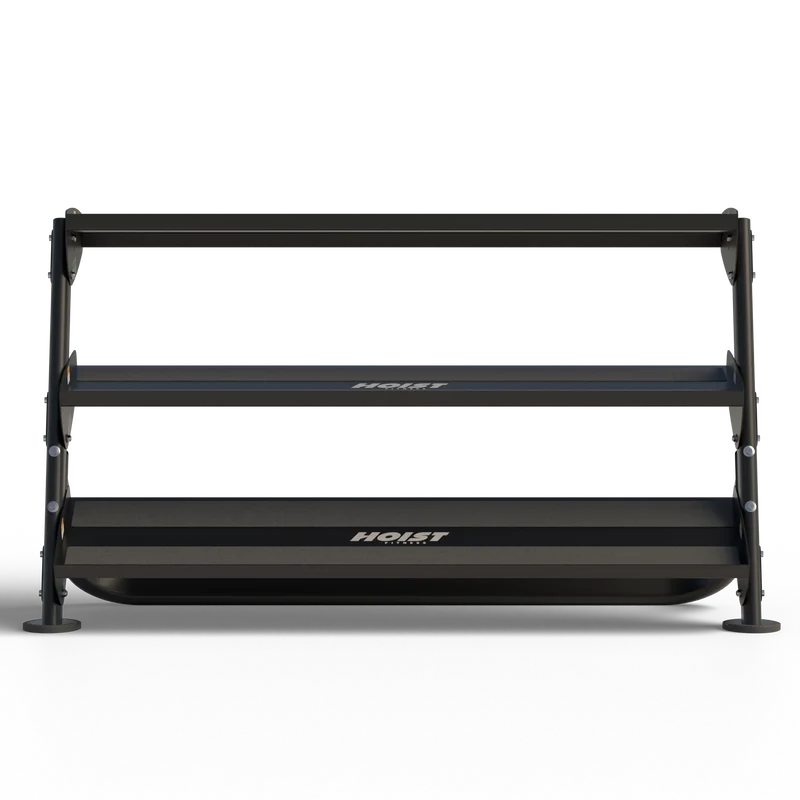 HOIST HF5461-60-MB 60" Dumbbell Rack (With 3rd-Tier Option)