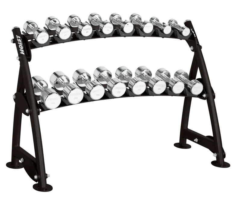 HOIST CF-3462-2 2-Tier Horizontal Beauty Bell Rack (8 Pairs)