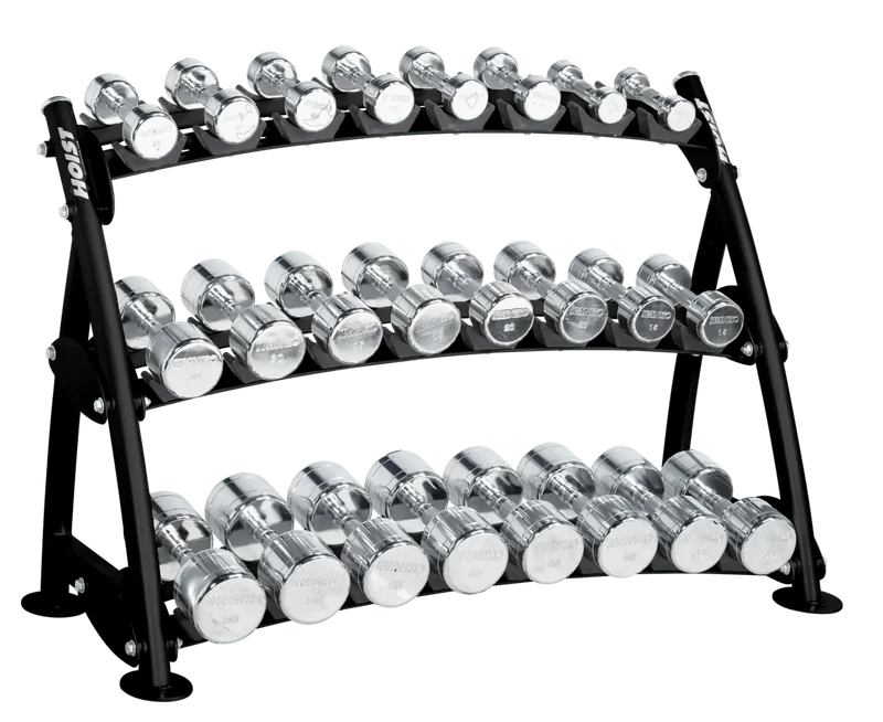 HOIST CF-3462-3 3-Tier Horizontal Beauty Bell Rack (12 Pairs)