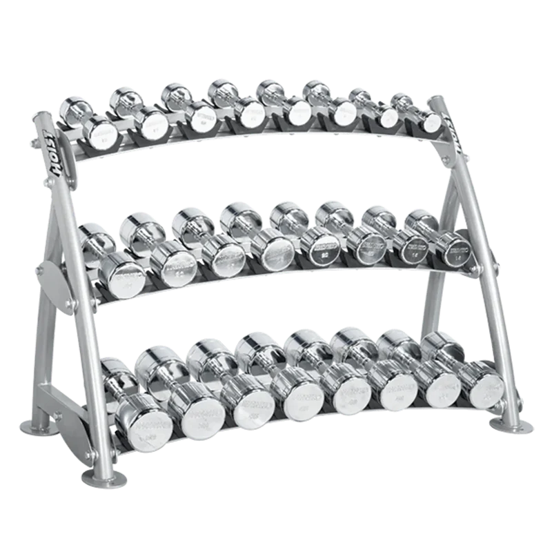 HOIST CF-3462-3 3-Tier Horizontal Beauty Bell Rack (12 Pairs)