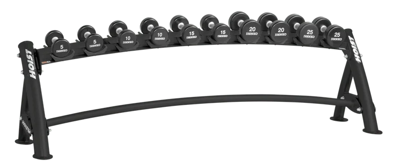 HOIST CF-3461-1 1-Tier Horizontal Dumbbell Rack (5 Pairs)