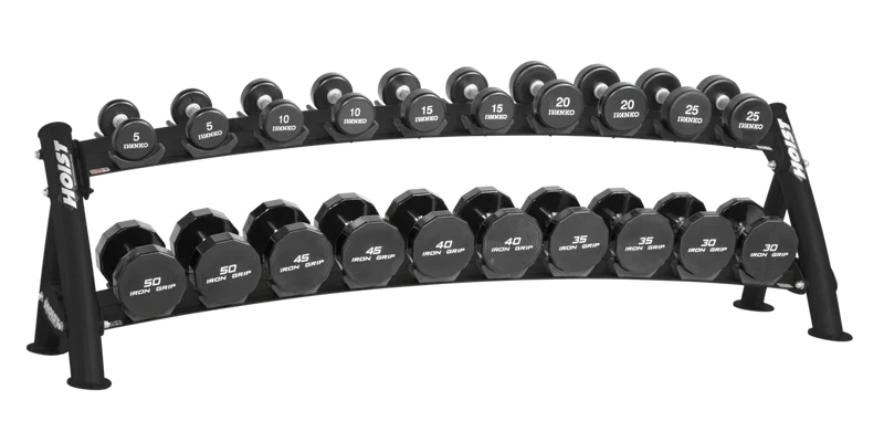 HOIST CF-3461-2 2-Tier Horizontal Dumbbell Rack (10 Pairs)