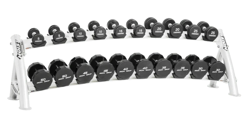HOIST CF-3461-2 2-Tier Horizontal Dumbbell Rack (10 Pairs)