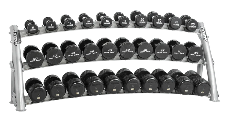 HOIST CF-3461-3 3-Tier Horizontal Dumbbell Rack (15 Pairs)