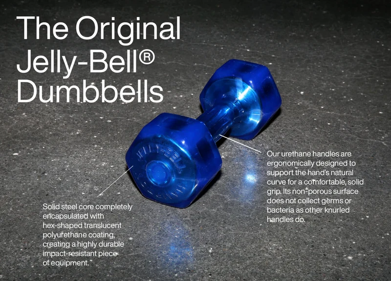 Hampton Jelly-Bell® Urethane Dumbbells – Pairs