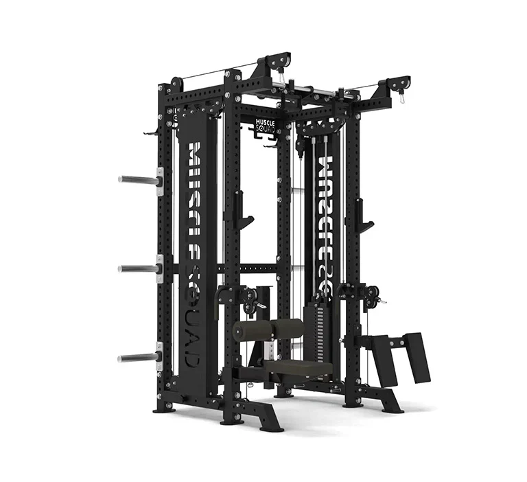 MuscleSquad Phase 4 Cable Equipped Multi Functional Squat Rack
