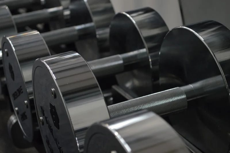 Skelcore Chrome Steel Dumbbell (2.5kg - 25kg) 10 Pair Set
