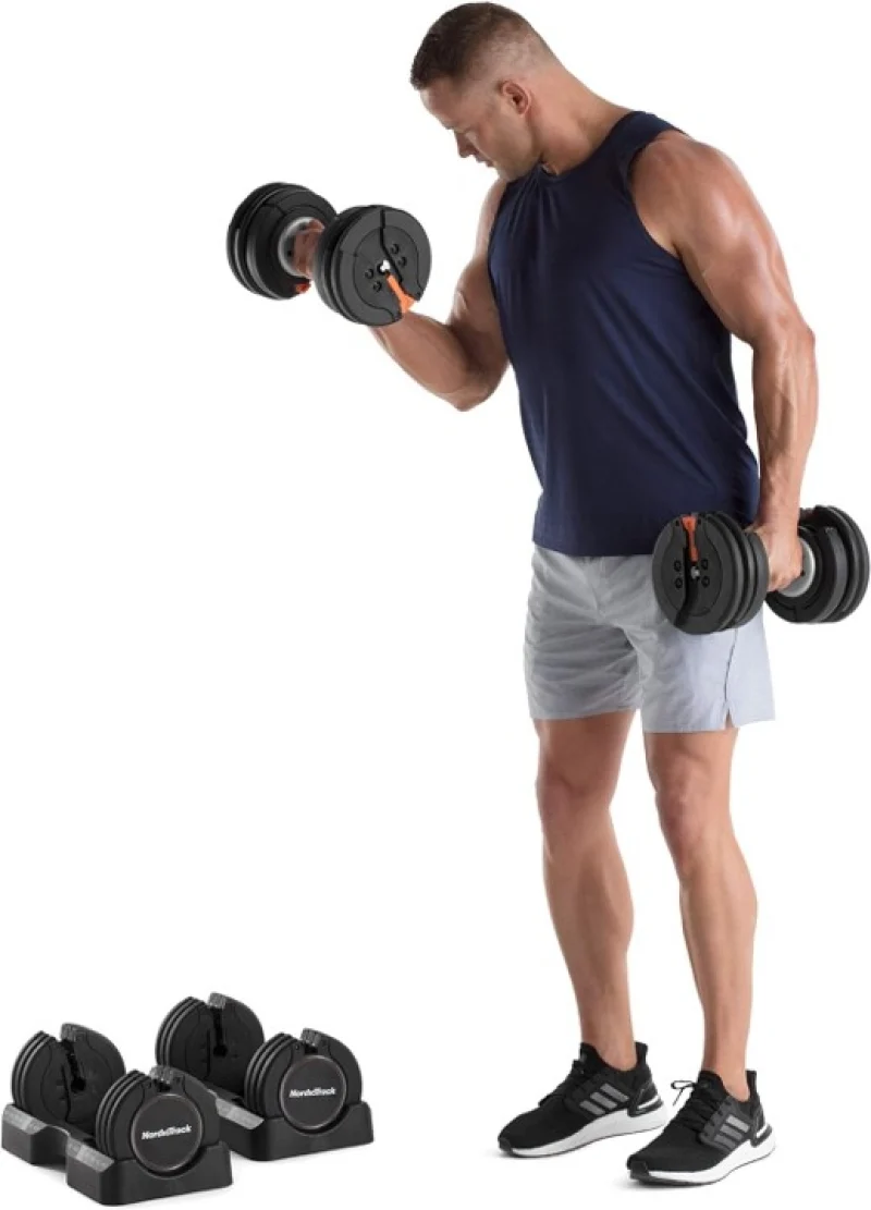 NordicTrack 25 kg Select-A-Weight Adjustable Dumbbell Set