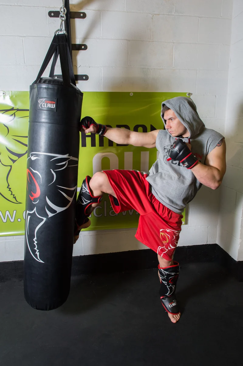 Carbon Claw Granite Thai Shin Guard - Syn / Leather