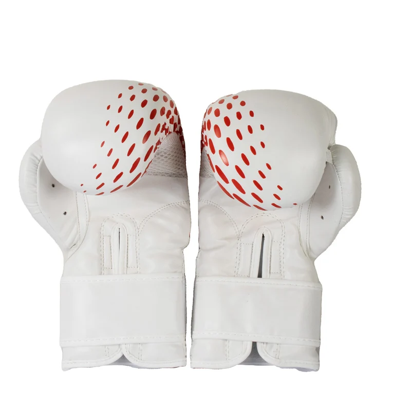 BBE White PVC Sparring Glove - 8 OZ