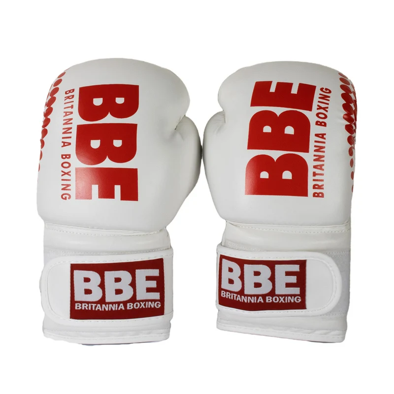 BBE White PVC Sparring Glove - 8 OZ