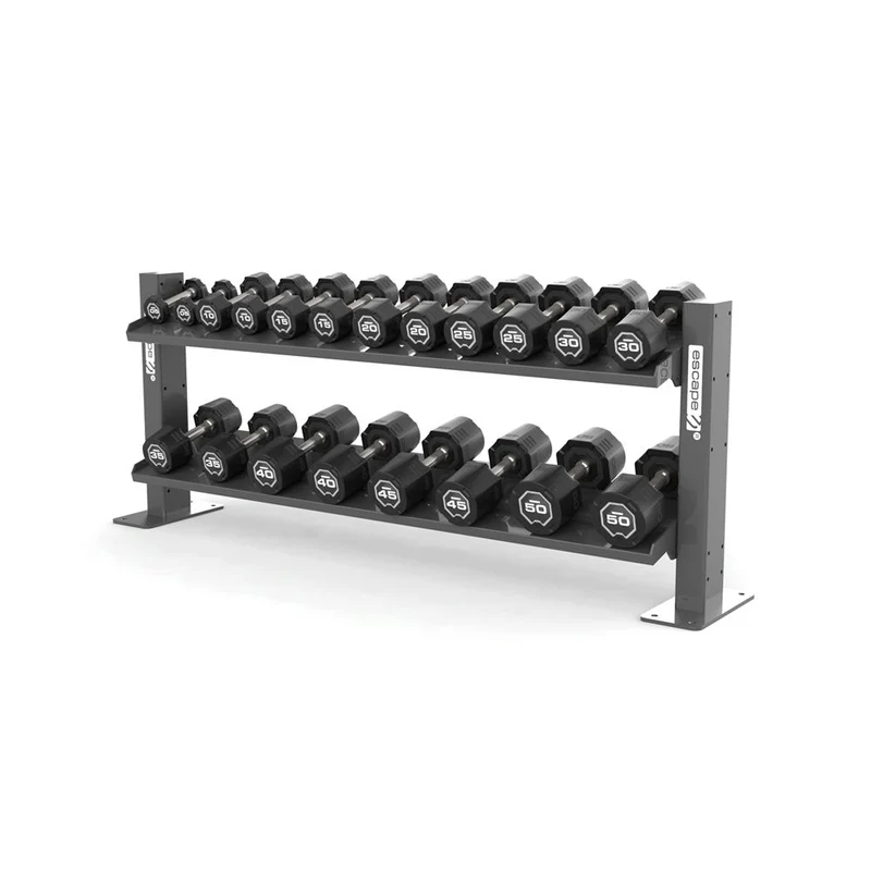 Escape Fitness Octagon Dumbbell Racks.