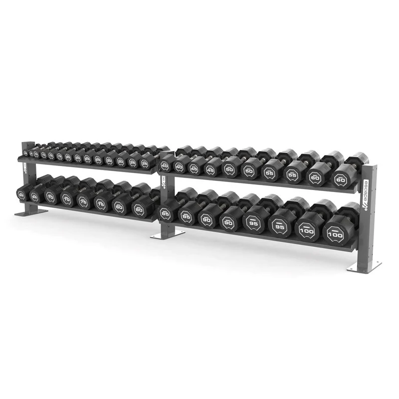 Escape Fitness Octagon Dumbbell Racks.