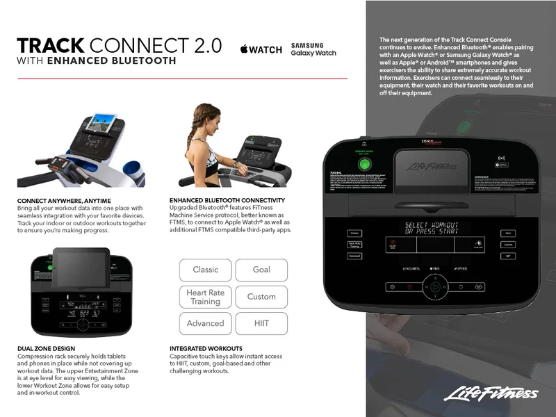 Life Fitness T3 Treadmill with Track Connect 2.0 Console