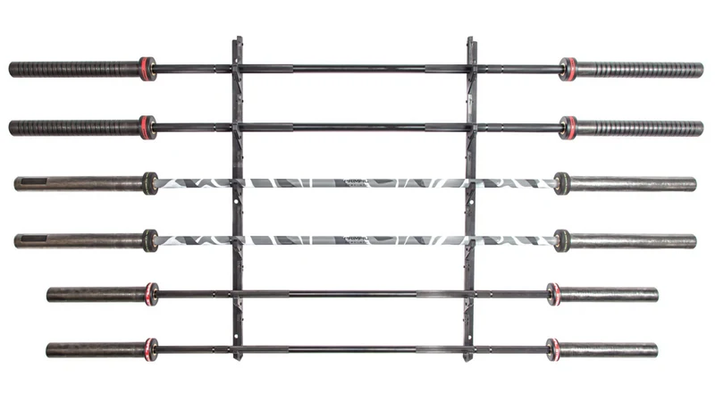 Primal Strength 6pc Wall Mounted Barbell Rack