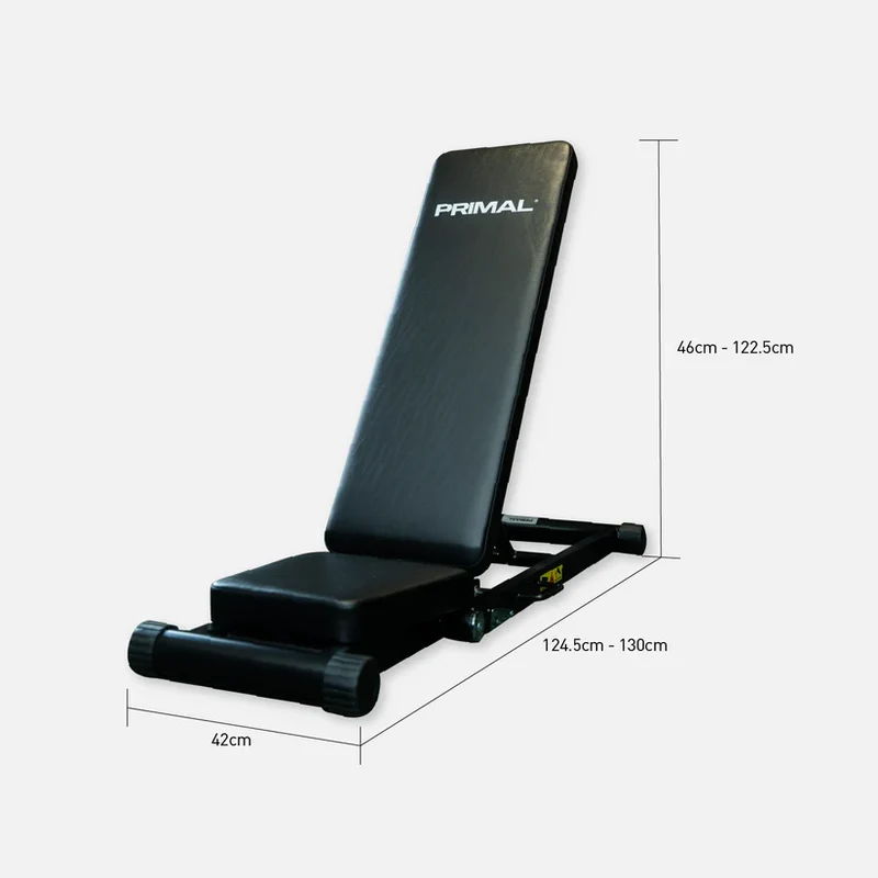 Primal Personal Series Flat Folding Adjustable Bench