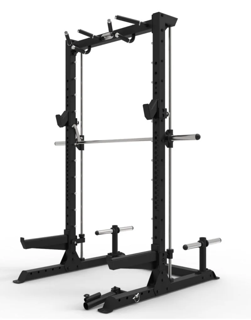 Primal Pro Series Half Rack With Lat Pulldown And Low Row