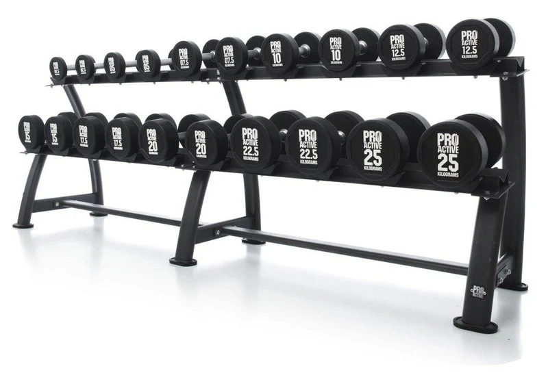 Pro-Active Dumbbell Rack with Cups - Oval Frame