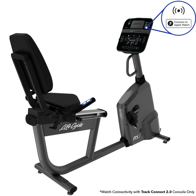 Life Fitness RS1 Recumbent Exercise Bike with Track Connect 2.0 Console