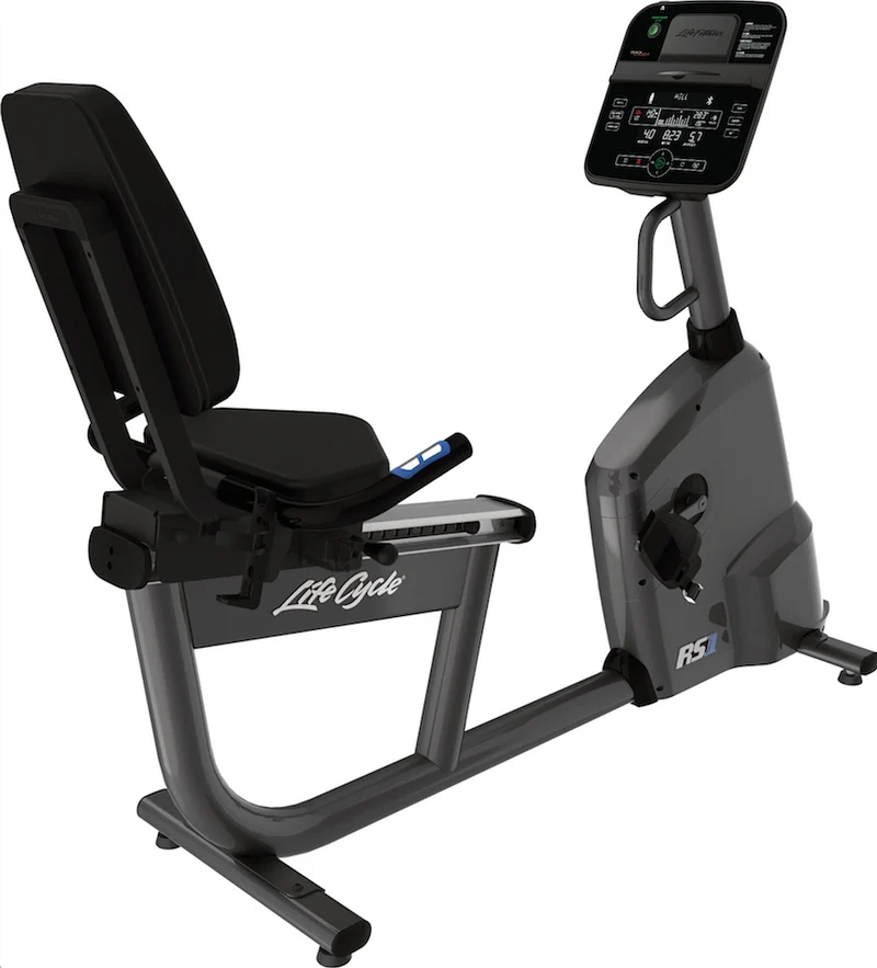 Life Fitness RS1 Recumbent Exercise Bike with Track Connect 2.0 Console
