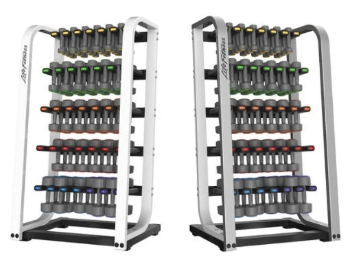 Life Fitness Studio Dumbbell Set and Rack