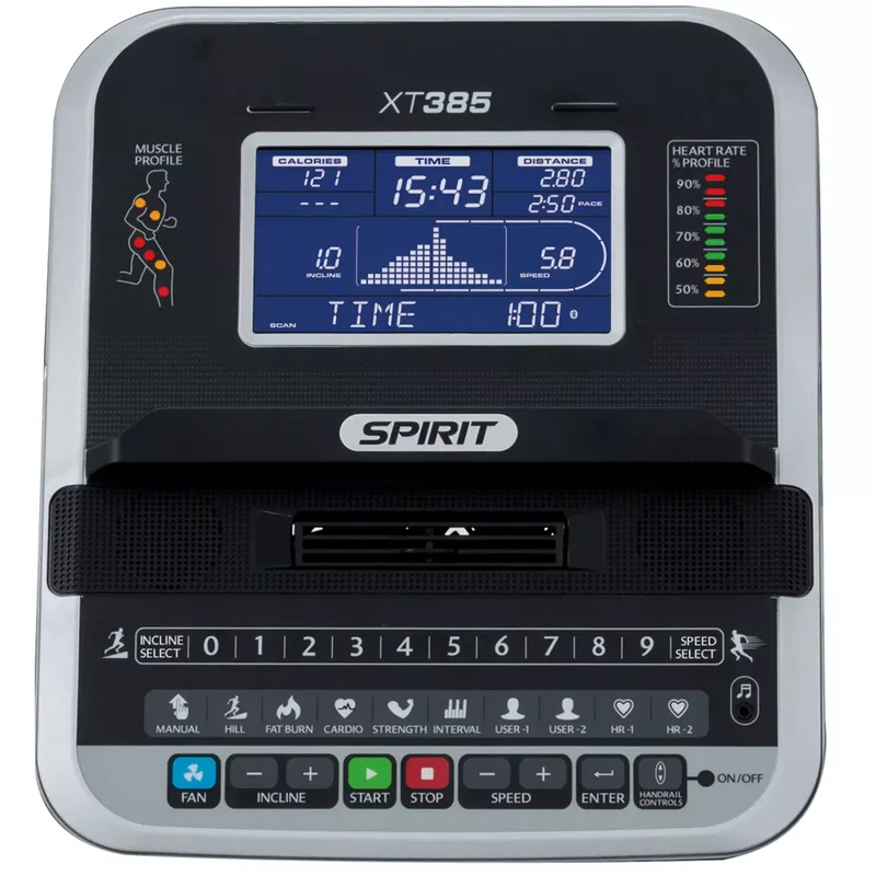 Spirit XT385 Folding Treadmill