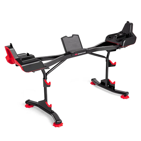 Bowflex Stand Barbell and Curlbar with Media Rack