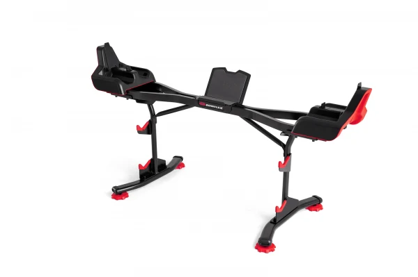 Bowflex Stand Barbell and Curlbar with Media Rack