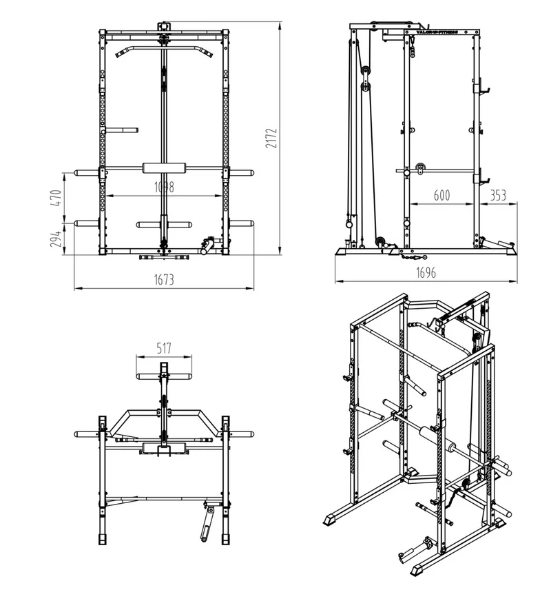 Primal Personal Series V3 Home Rack with Dip & Landmine