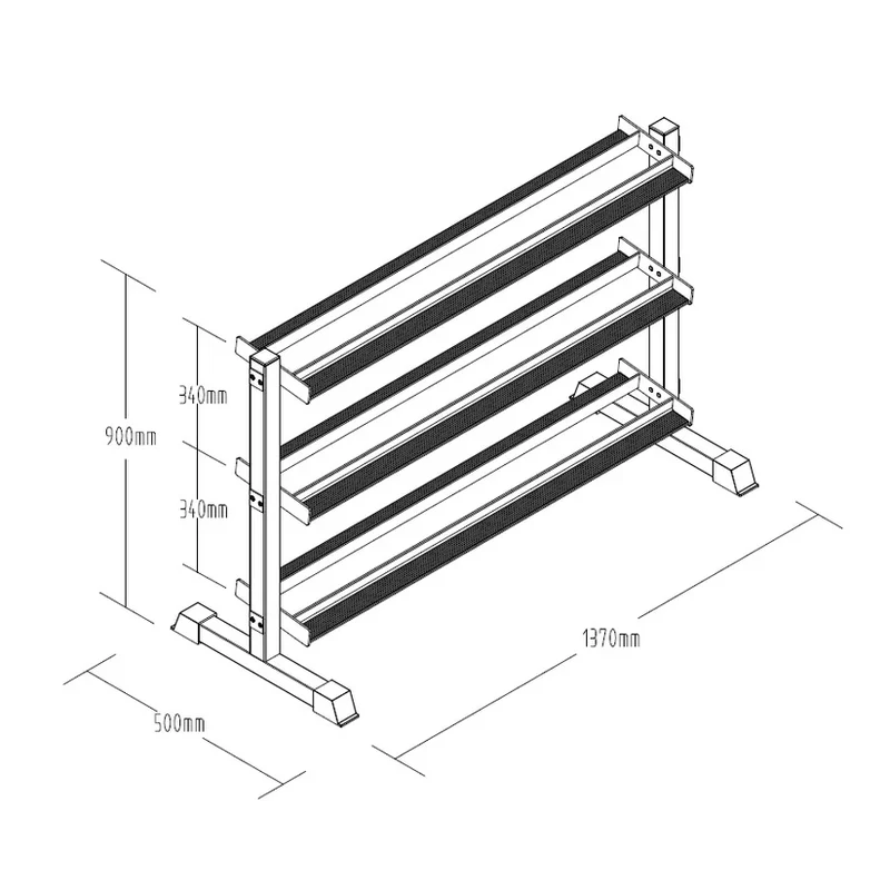 Primal Pro 3 Tier Hex Box Rack