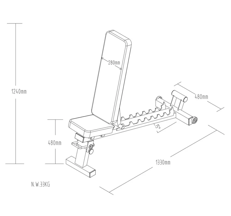Primal Strength Commercial Folding FID V2 Bench