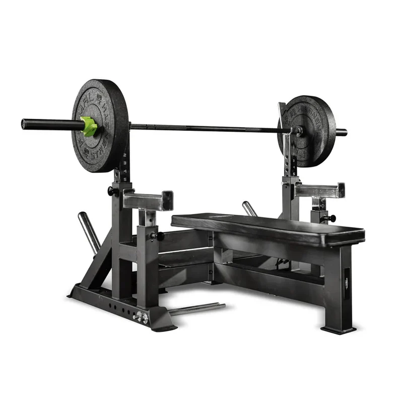 Primal Pro Series V2 Adjustable Olympic Bench With Spotter & Platform
