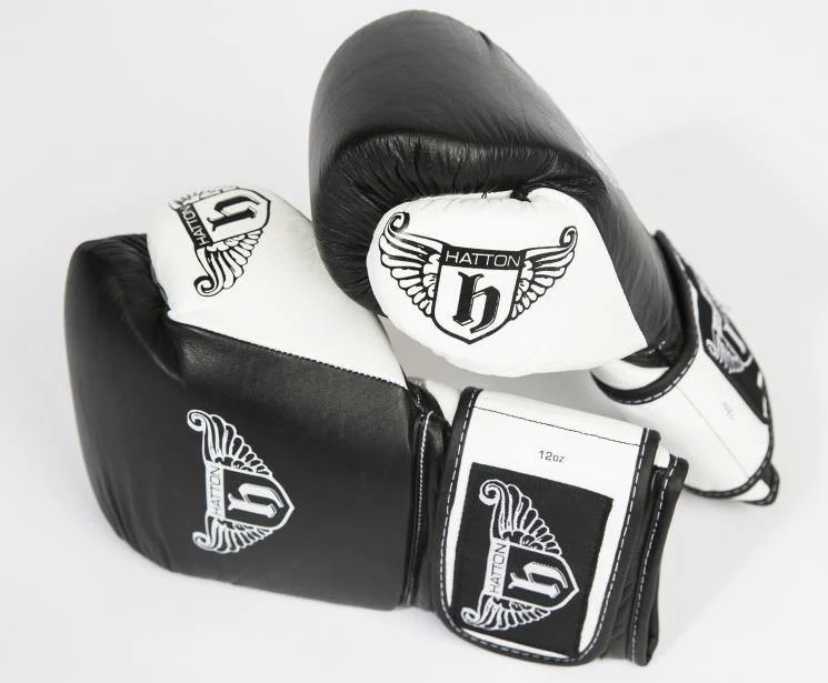 Hatton Pro Leather Velcro Gloves (Up to 16oz)