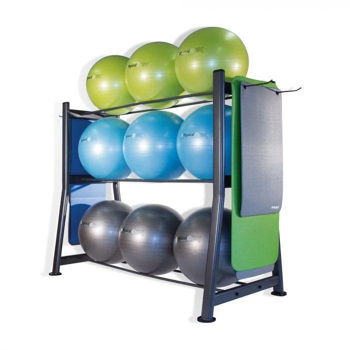 Physical Company 9 BOSU / Stability Ball & Gym Mat Storage Rack (Empty)
