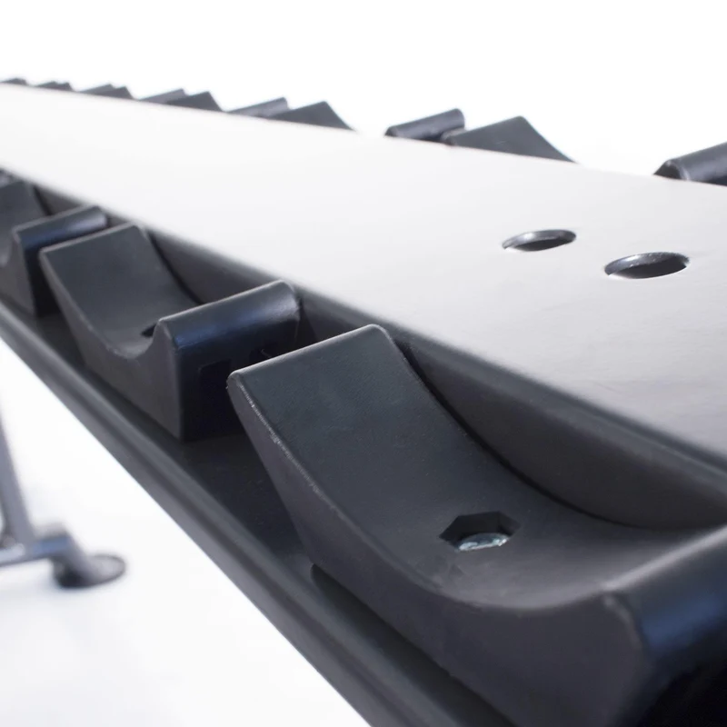 Physical Company 10 Pair Horizontal Dumbbell Saddle Rack (Empty)