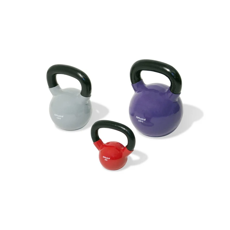 Physical Company 10 Vinyl Kettlebell Set with Rack
