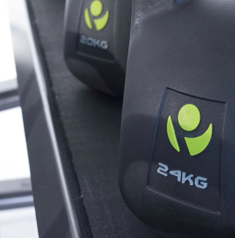 Physical Company PU Kettlebell Set With Rack