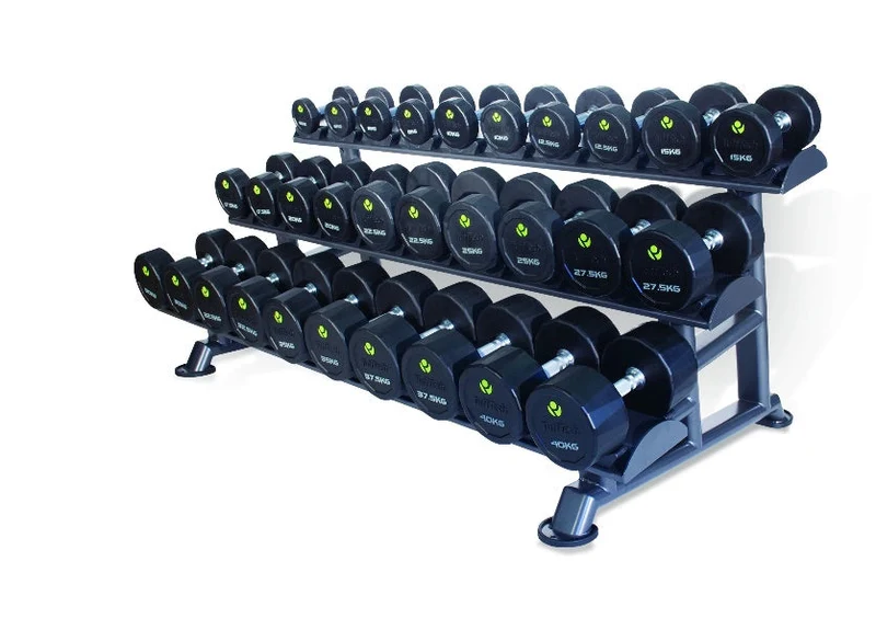 Physical Company PU Dumbbell Sets With Saddle Racks