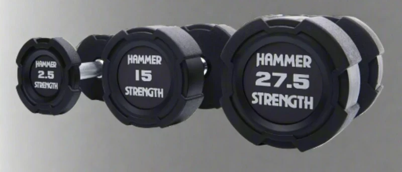 Hammer Strength Premium Rubber Dumbbells - Pairs