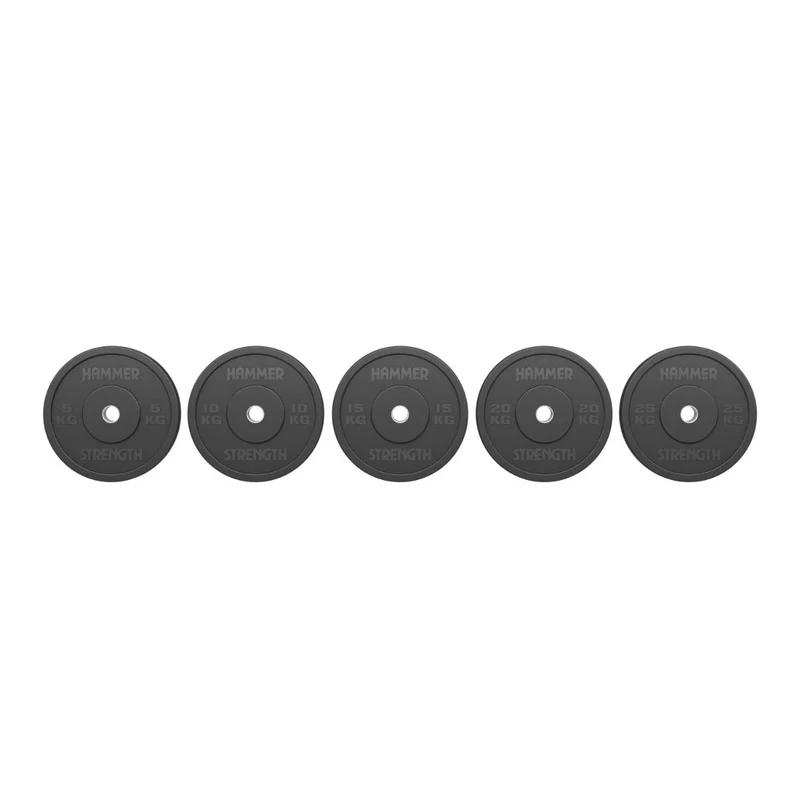 Hammer Strength Premium Rubber Bumper Plate Set - 140kg